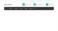 Desktop Screenshot of brillant-gmbh.com