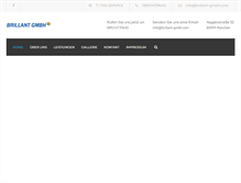 Tablet Screenshot of brillant-gmbh.com